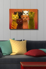 Wallity Kanvas Tablo 188 Multicolor 50 x 70 cm